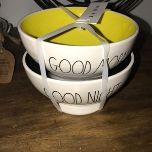 New Rae Dun Good Morning and Good Night bowls